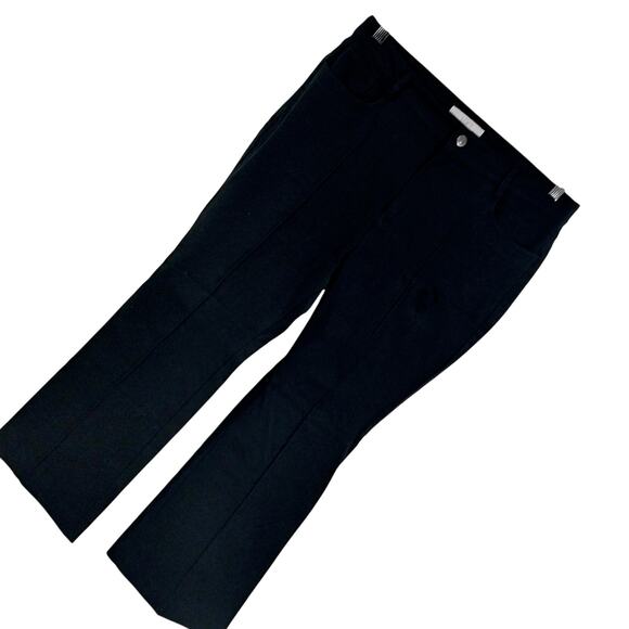 loft Pants - LOFT! RICH BLACK STRETCH 5 POCKET, CENTER LEG SEAM, FLARED PANTS, SLACKS! SZ 14P